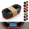 Car Universal Front Bumper Lip Carbon Fiber Rubber 2.5M Protector Bumper Strip Spoiler Side Skirt Rubber Anti Scratch Protector