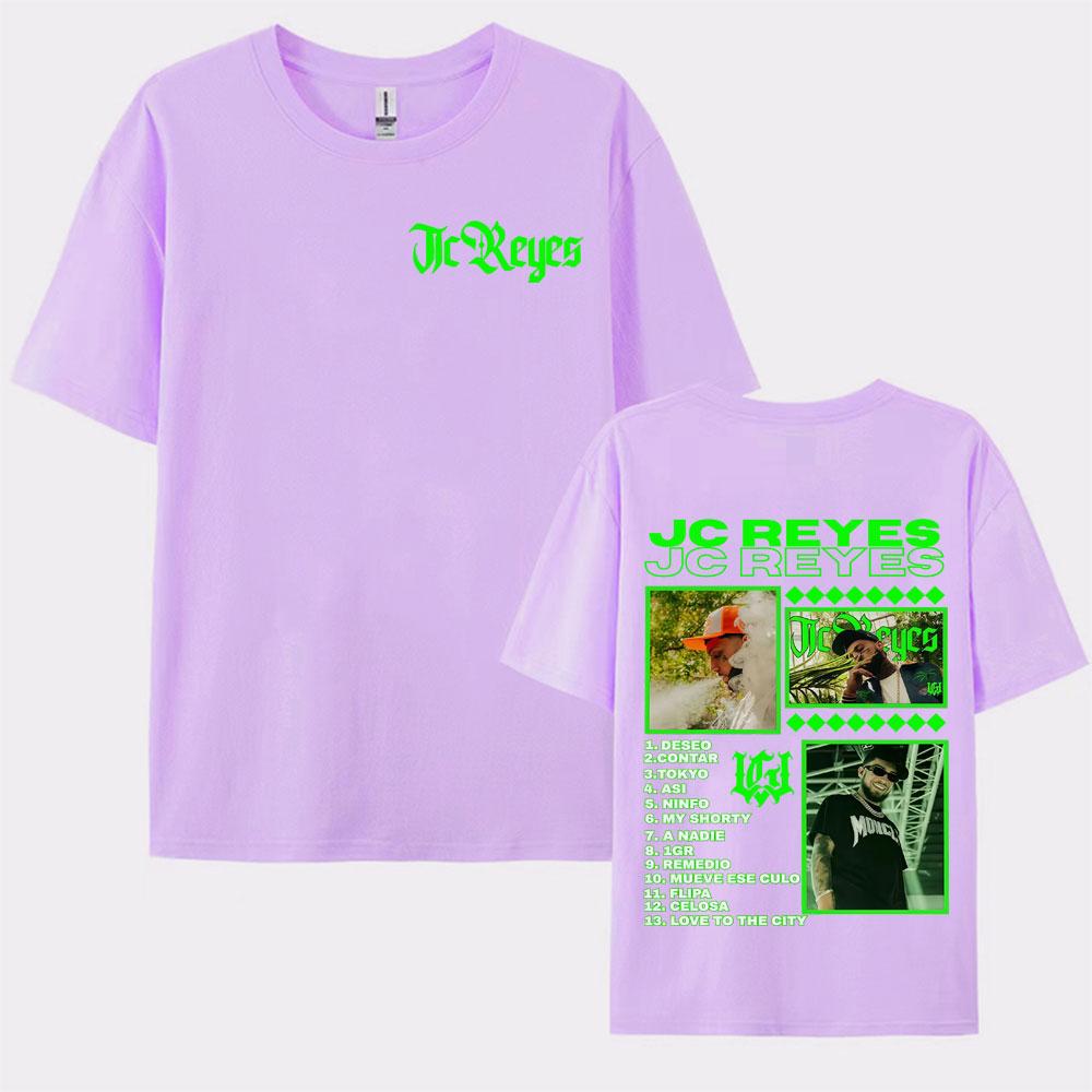 Rapper Jc Reyes Album Tour 2025 Merch Tee Shirt Mens Clothing Summer Fashion Vintage Hip Hop T Shirt Short Sleeve Loose Tshirt