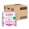 In Scotty Flower Pack 3 Times Longer Lasting Toilet 4 Rolls 75m Double Unscented X 12 Packs [Sold Case]