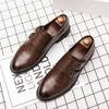 Fashion Men's Buckle Casual Everyday Small Leather Shoes, Elegant Men's Leather Shoes, Non-slip Dress Shoes, Oxford Shoes 38-47