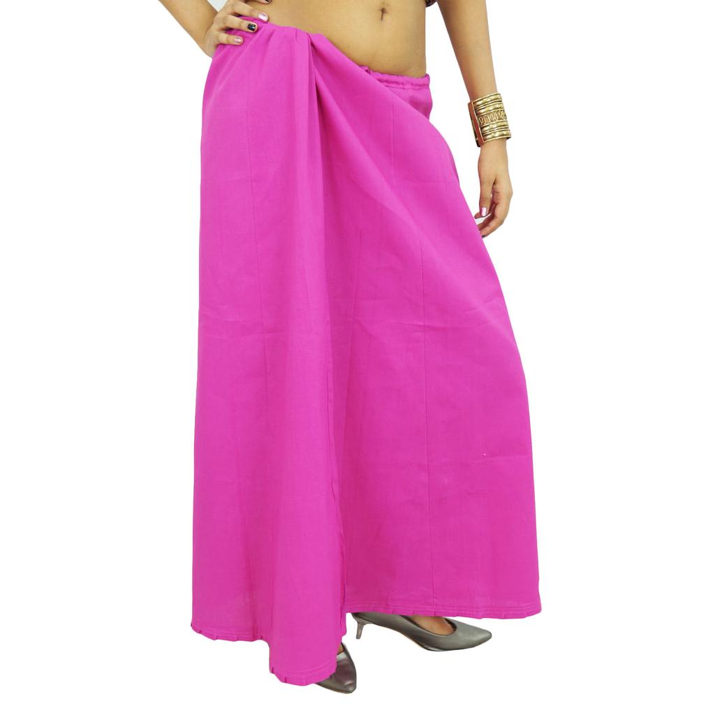 Сари Нижняя юбка Нижняя юбка Хлопок Болливуд Индийская подкладка Для сари