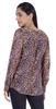 Moomaya Printed Women  S Button Down Shirt Long Sleeve Tshirt V-Neck Tunic
