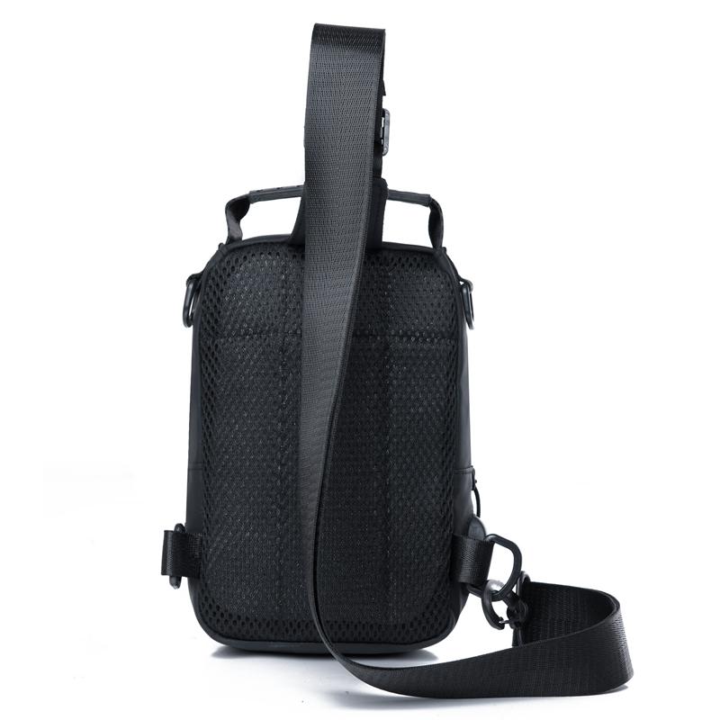 Многофункциональная сумка через плечо для мужчин с зарядкой через USB, нагрудная сумка для коротких поездок, водонепроницаемая сумка через плечо большой емкости