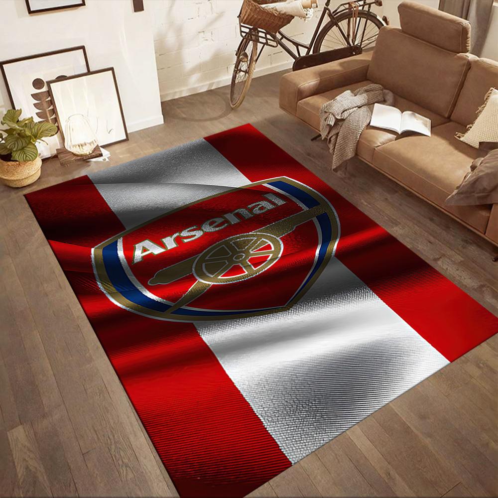 Arsenal Floor Rug Office Rug Perfect for Game Room Dormitory Outdoor Bedrooms Anti-slip Rug Decorate Offices Gift for Festivals