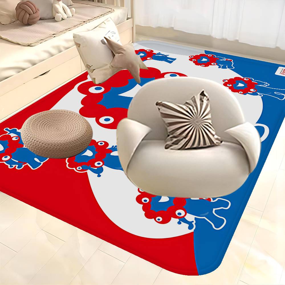 Cartoon M-Myaku-Myaku Entrance Door Mat Washable Non-Slip Living Room Sofa Chairs Area Mat Kitchen Welcome Doormat