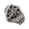 Artemis Kings Lion Shield One Size Fits Silver Brand Silver 925 Ring, All, AKR0065, Men's Accessory, Jewelry, Ring,