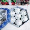 Xmas Party Hanging Ball for Home Party Ornament Christmas Gift Christmas Tree Decor Ball Baubles Ornament  Xmas Tree Toys 7 PCS  a Set
