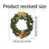 Christmas Wreath Sticker Glass Window Wall Decoration Wall Sticker Self-adhesive