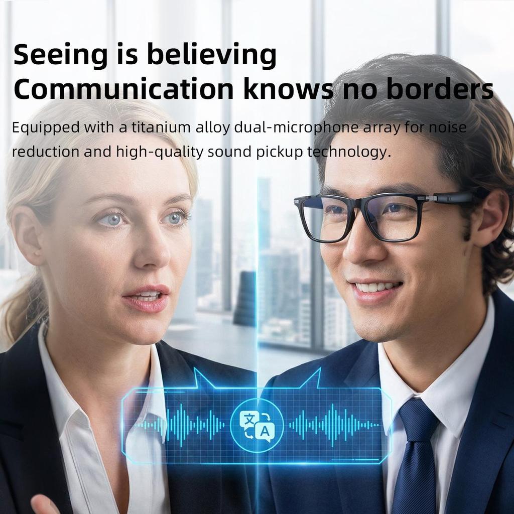 AI-Переводящие Bluetooth-очки GS20 с фотохромными линзами для вождения и прослушивания музыки