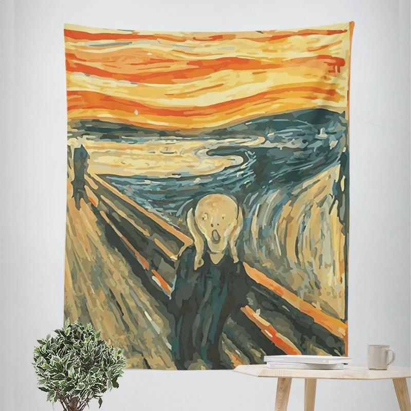 Винтажная картина маслом, декоративный гобелен, домашний декор, офис, гостиная, гобелен