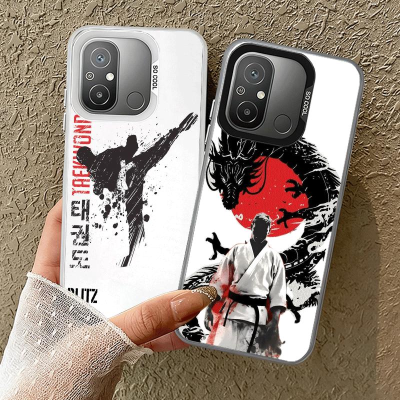 Ударопрочный чехол для телефона Taekwondo Kungfu Design для Xiaomi Poco X7 X6 X5 X3 Pro F7 Ultra M8 Redmi 15C 15 14C 13C 12C 10C 13 12 10