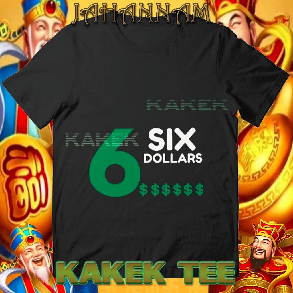 New 6 dollar T shirt Logo T shirt Funny Logo TEE T shirt Size S to 5XL