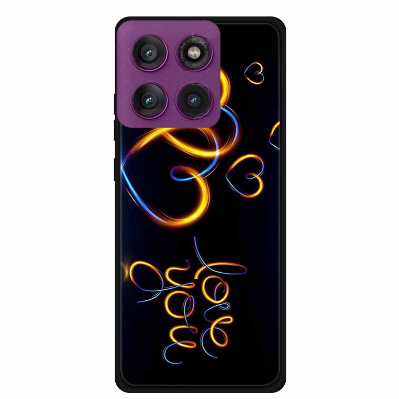 6.7" For Motorola Edge 60 Pro 5G Case Coque Shockproof Black Silicone TPU Soft Back Cover For Motorola Edge 60Pro Phone Case Bag