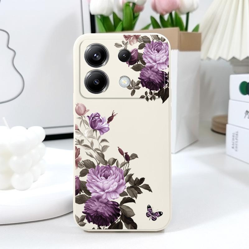 Чехол для телефона 'Цветы пиона' для Xiaomi Poco X7 X6 F6 M6 M5 M5S F5 X5 F4 X4 M4 F3 M3 X3 Pro 4G 5G GT Силиконовый чехол