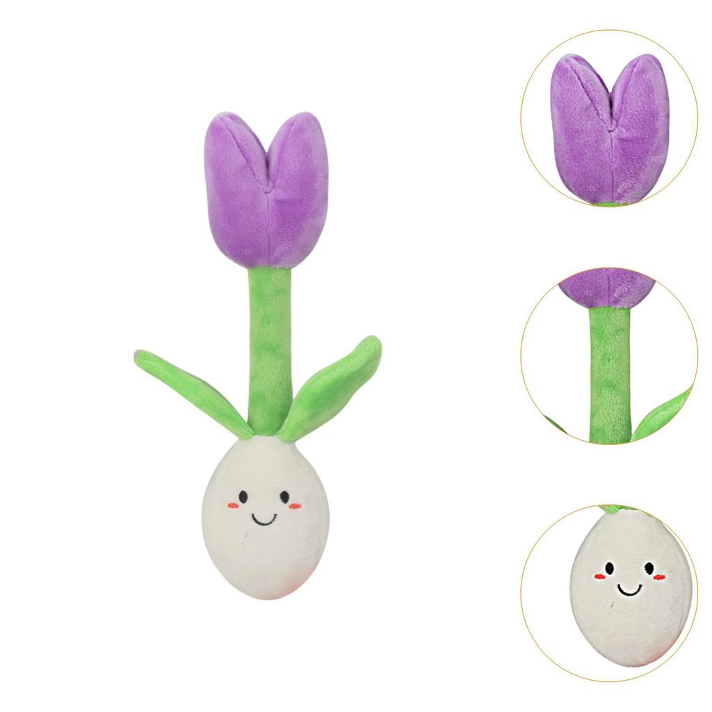 Tulip Puzzle Toy Pad Sniffing Dog Interactive Toy Game Cushion Squeaky Dog Toy