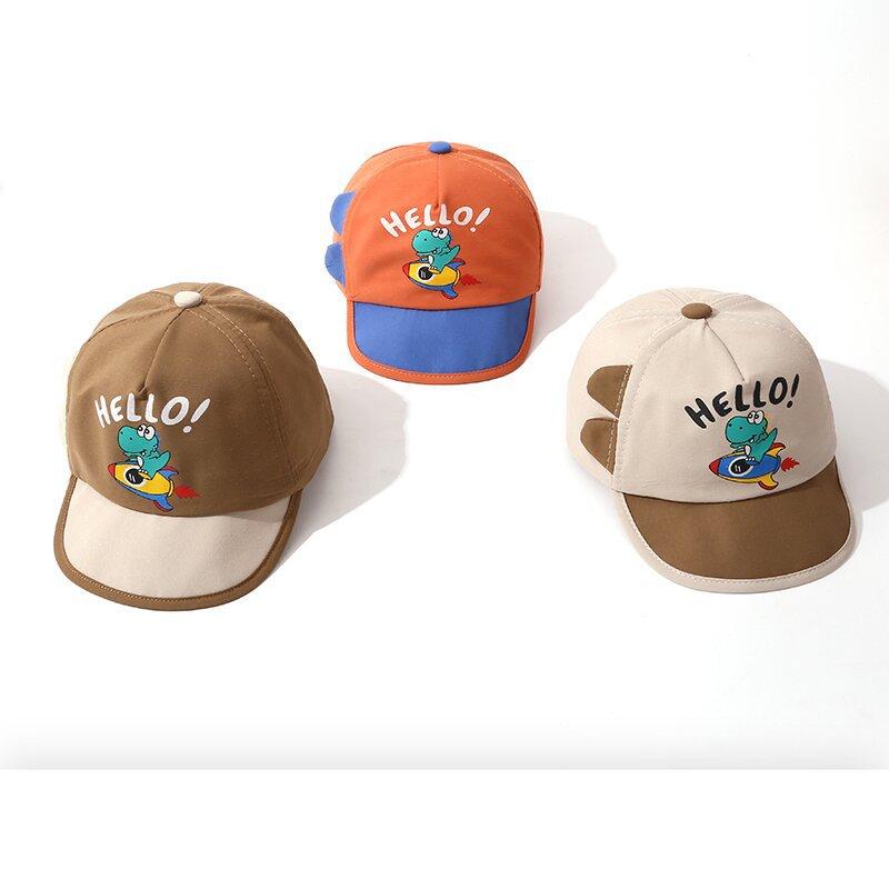 Cartoon Super Cute Dinosaur Baseball Cap For Children Sunscreen Baseball Cap For Boys And Girls Lightweight Sun Hat For Kids.