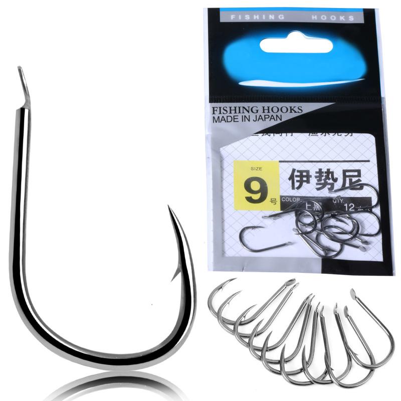 Высокое качество # 8 # 9 # 9 шт. рыболовные крючки с червячным крючком, большие рыболовные крючки из высокоуглеродистой стали, кривошипный крючок, аксессуары для ловли карпа/баса