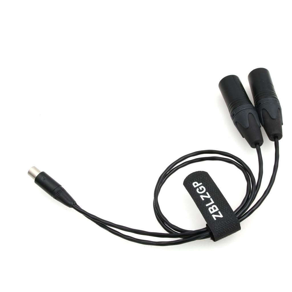ZBLZGP Ambient Recording TA5F Double XLR Male Adapter Cable - 3-Pin
