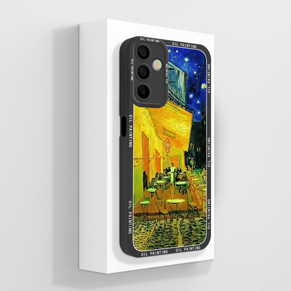 Чехол для телефона Samsung Galaxy A15 A 15 4G 5G. Роскошный модный дизайн. Матовый черный квадрат. Высококачественный мягкий жидкий силиконовый чехол для бампера Samsung.