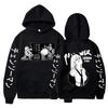 Harajuku Anime Chainsaw Man Power Cute Printed Hooded Autumn Winter Fleece Streetwear Tops