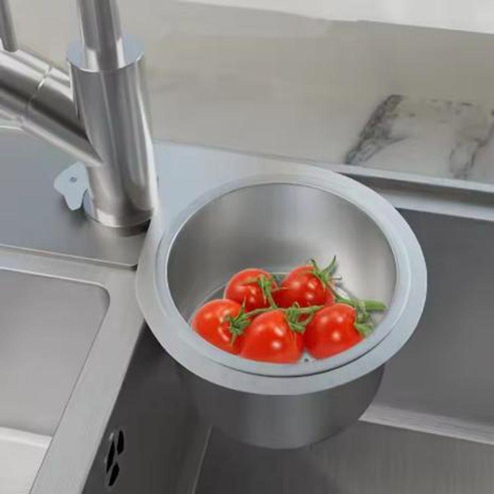 Stainless Steel Swan Shape Sink Drain Basket Dry Wet Separation Sink Drain Filter  Kitchen