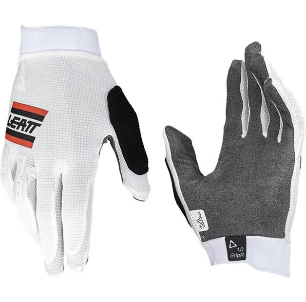 Велоперчатки Leatt MTB-Handschuhe GripR белые