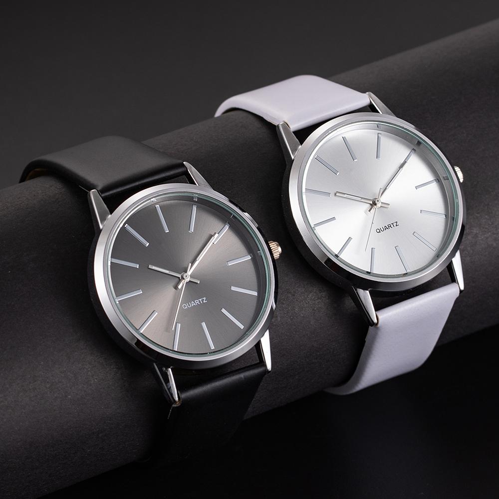Women's Wristwatches Fashion Simple Analog Ladies Quartz Watch Casual Leather Strap Woman Watch Female Clock Montres Femmes
