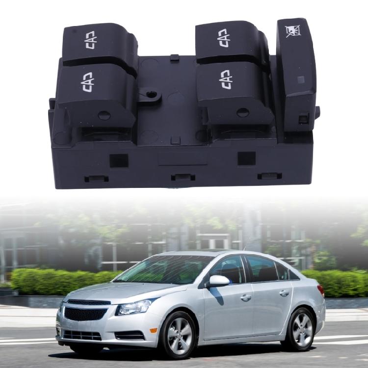 Car Window Switches Assembly, 12V 26211277 26211281 , with Four-Button Layout, Window Lock Function, Tool-Free Installation