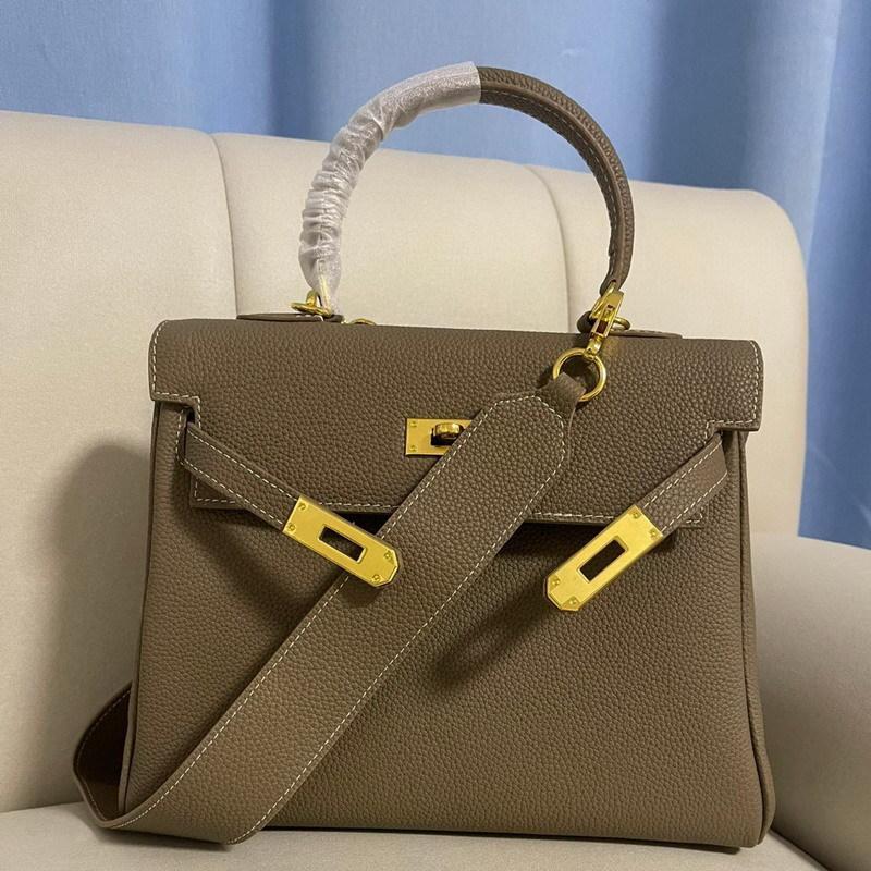 Новая верхняя часть из натуральной воловьей кожи Togo, сумка с широким плечевым ремнем, диагональная женская сумка на одно плечо