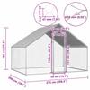 Outdoor Chicken Coop 2.75 x 2 x 1.92 m Galvanized Steel