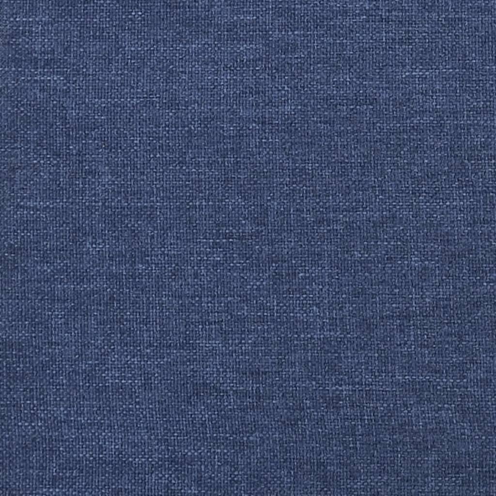 Recliner Chair with Ottoman Blue Fabric
