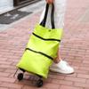 Portable Grocery Cart Small Cart Home Folding Back Bag Shopping Cart Cart Light Wheeled Family Car