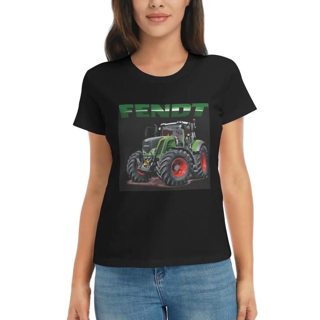 Women TShirt Fendt GerUnisex Tractors Summer Short Sleeve Tees Round Neck Cotton T Shirts Clothes Tops Streetwear