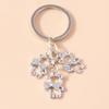 Cute Crystal Animal Keychain Snake Owl Cat Keyring Pendants for Car Key Holder Women Girl Handbag Accessories DIY Jewelry Gift