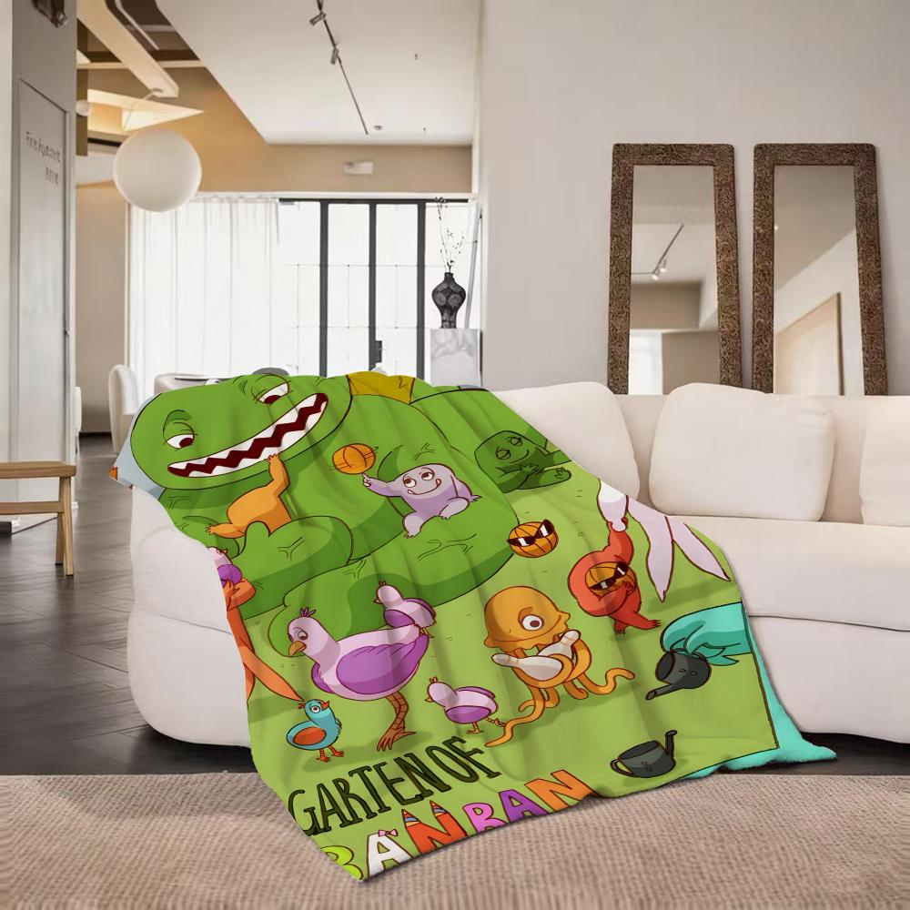 Game G Garten of B Banban Throw Flannel Throw Blanket Suitable for Sofa Living Room Bedroom