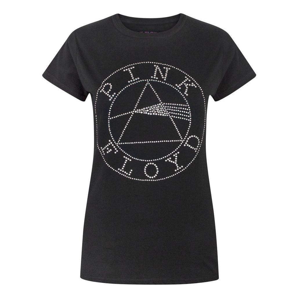 Pink Floyd Womens/Ladies Dark Side Of The Moon Diamante T-Shirt