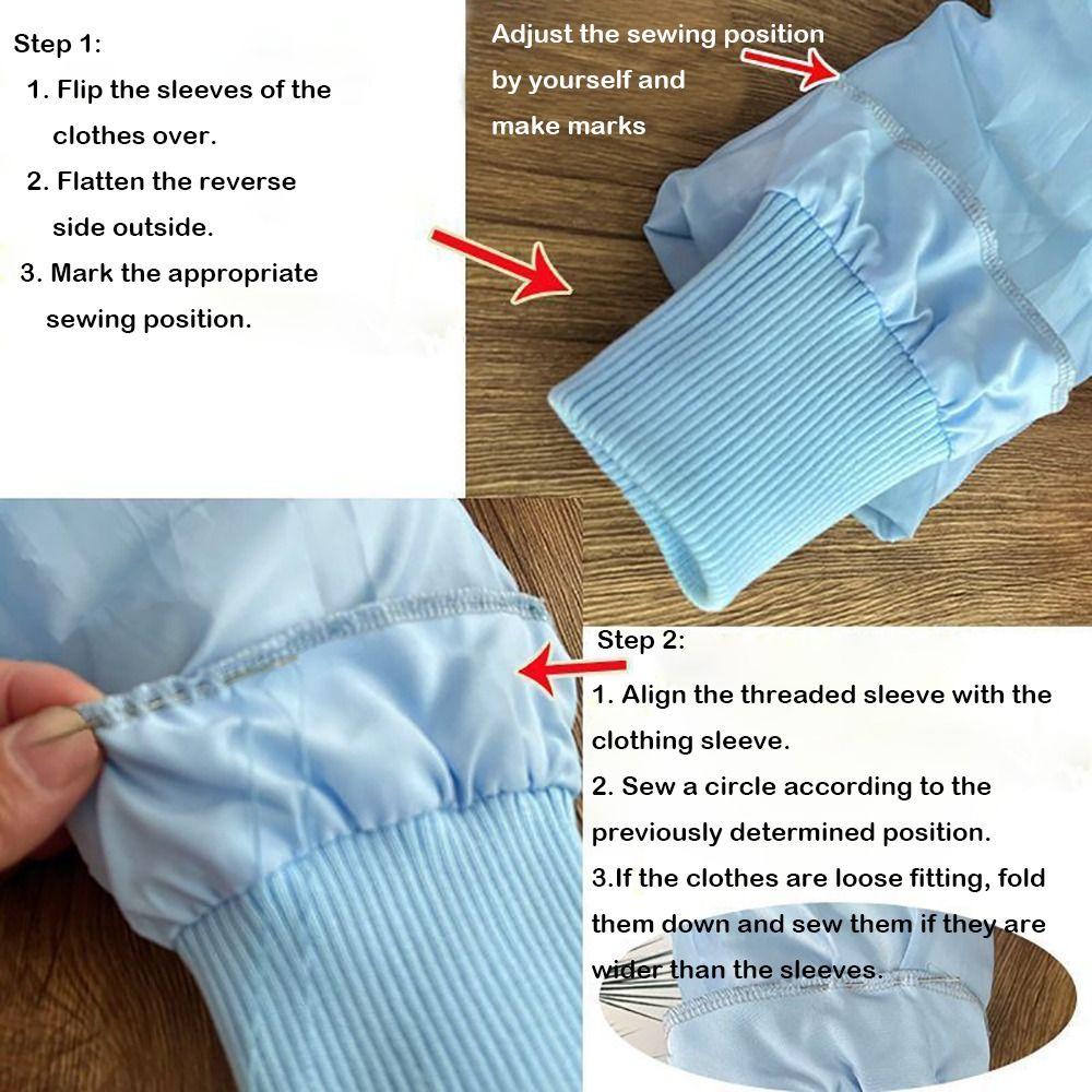 Solid Color Rib Cuff Elastic Down Jacket Cuffs Sewing Accessories Elastic Rib Cuffs Adult Kids