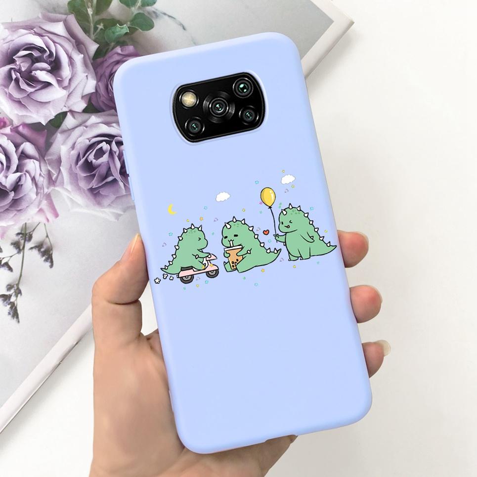 For Xiaomi Poco X3 Pro PocoX3 NFC Back Cover Case Astronaut Printing Cartoon Bumper Soft Matte Silicone For Poco X3 X3Pro Coques