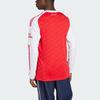 adidas Арсенал 25-26 Домашняя версия для фанатов Облегающий крой Круглый вырез Модная спортивная футболка с длинным рукавом для футбола Унисекс Топы Красный JI9536
