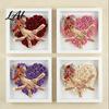 Gift for Mom from Kids Personalized Mommy Holding Hands Shadow Box with Ring And Manicure Custom Floral Heart Names Picture Frame Mother's Day Gifts