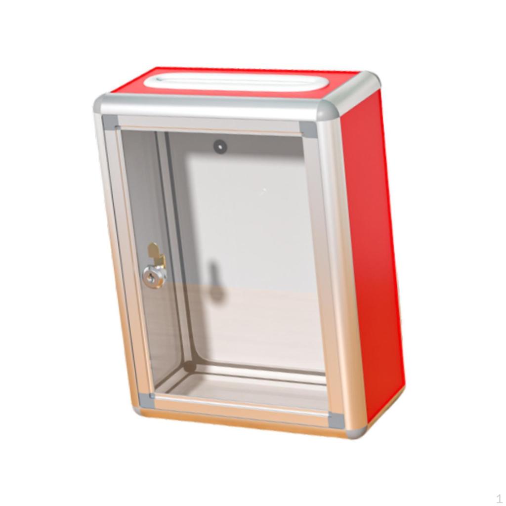 Donation Lockable Ballot Drop Container for Reception Survey