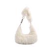 2024 New Autumn and Winter High-end Furry Bag Women's Fashion Versatile Plush Handbag Underarm Bag Single Shoulder Plush Bag