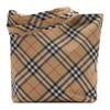 Burberry Check Woven Print Equestrian Knight Pattern Zipper Closure Tote Bag Men Tote Bags Beige 80977161
