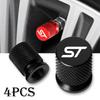YJBU1 For Ford ST FOCUS 2 3 Mondeo Fiesta Kuga MK2 MK3 MK4 Car Wheel Tire Valve Caps Tyre Stem Covers Airdust Waterproof