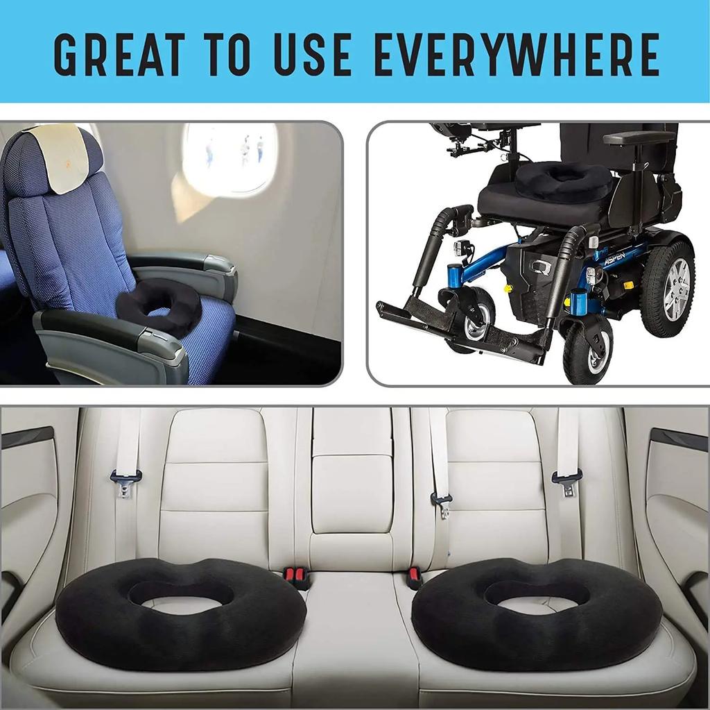 Donut Pillow Seat Cushion,Donut Chair Cushions for Postpartum Pregnancy & Hemorrhoids,Memory Foam Seat Cushions for Office&Home