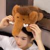 Мягкая коричневая плюшевая игрушка мамонт 35/50 см, набитое животное, большая кукла-слон, кавайный подарок на день рождения для детей