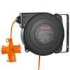 Retractable Extension Cord Reel 20 M Heavy Duty 16AWG / 3C Orange, for Ceiling/Wall Mount, Overheat Protection, Automatic Retractable Power Cord,