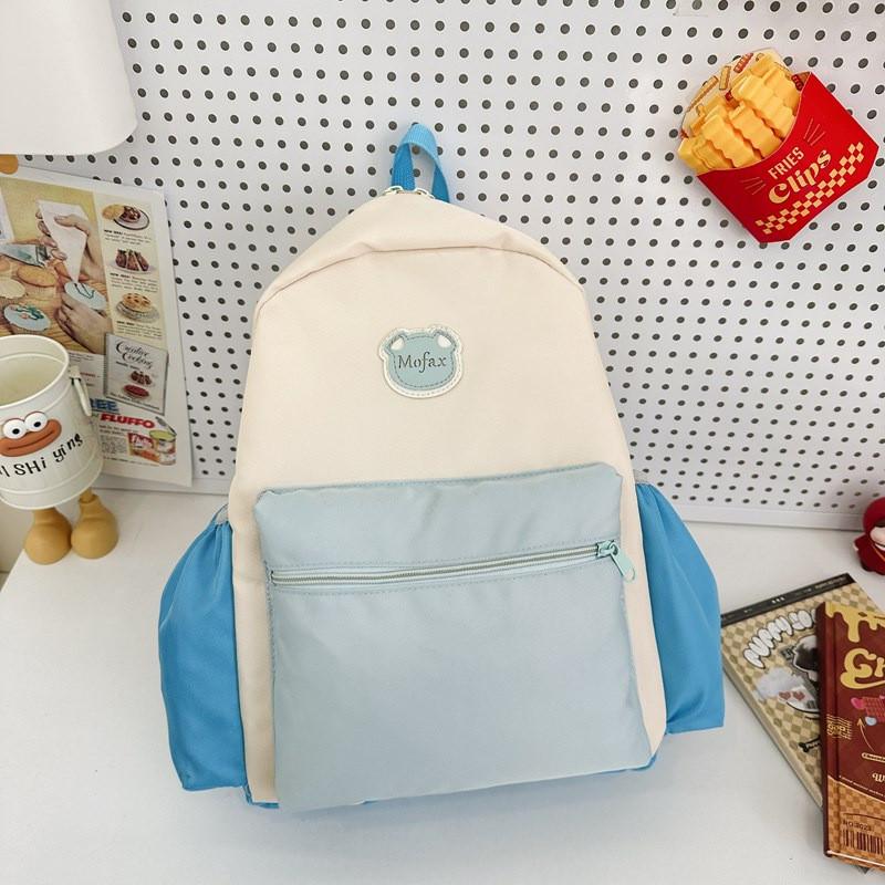 Детский рюкзак для детского сада из дышащей нейлоновой ткани и стильной прострочки для юных учеников