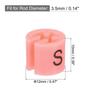 uxcell Hanger Markers, Small Tags, Fits 3.5mm Rods, for Color-Coded Clothes, Pink, 150 Pieces
