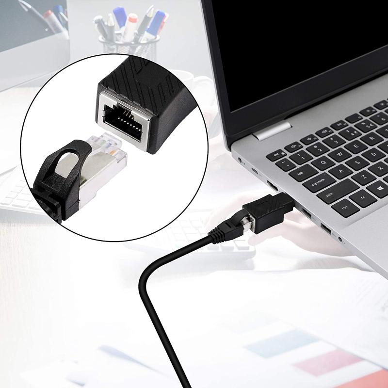 Прямоугольный адаптер Fast Ethernet Rj45 «папа-мама» Cat5/6 Ethernet Lan Extension адаптер